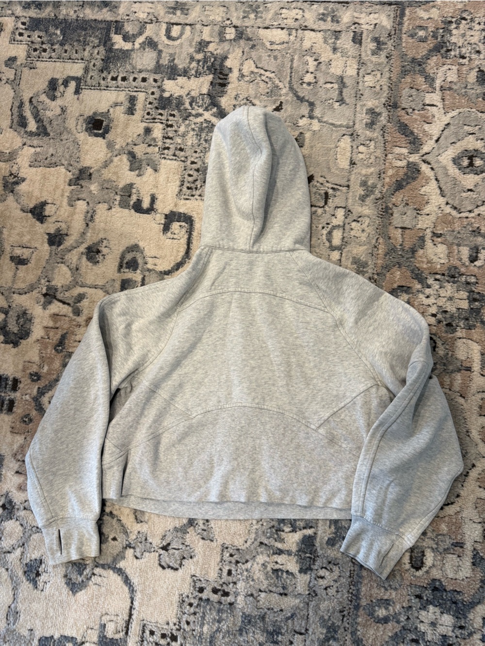 lululemon athletica Light Gray scuba Half-Zip Hooded Pullover - Picture 3 of 3